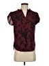 41Hawthorn 100% Polyester Burgundy Short Sleeve Blouse Size XS - photo 1