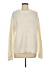Time and Tru 100% Recycled Polyester Solid Ivory Pullover Sweater Size M - photo 1