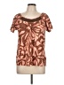 Classic Elements Orange Short Sleeve Blouse Size L - photo 1