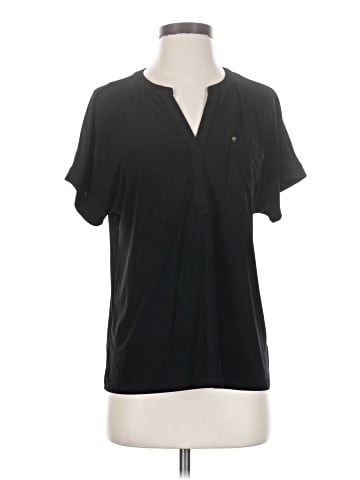 Anne Klein Short Sleeve Henley (view 1)
