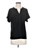 Anne Klein Black Short Sleeve Henley Size SmEstimated - photo 1