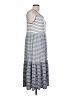 Max Studio Stripes Gray Casual Dress Size L - photo 4