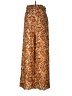 Jonathan Simkhai Floral Orange Casual Pants Size M - photo 2