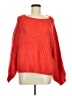 Free People Orange Red Pullover Sweater Size M - photo 1
