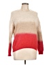 12pm by Mon Ami Color Block Red Pullover Sweater Size L - photo 1