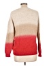 12pm by Mon Ami Color Block Red Pullover Sweater Size L - photo 2