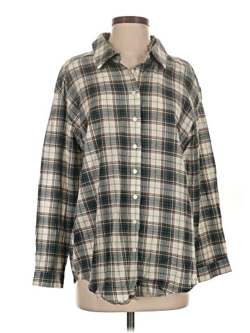 En Creme Long Sleeve Button-Down Shirt (view 1)