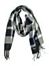 Plush Plaid Gray Blue Scarf One size - photo 1
