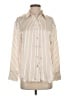 Sincerely Jules Stripes Ivory Long Sleeve Blouse Size S - photo 1