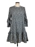 Cassee's 100% Polyester Blue Casual Dress Size M - photo 1