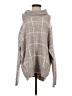 Dreamers Plaid Gray Turtleneck Sweater Size S - photo 1