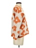 Shein Print Orange Pullover Sweater Size S - photo 4