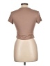 Shein Tan Short Sleeve Turtleneck Size L - photo 2