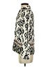 Zara Animal Print Ivory Long Sleeve Blouse Size XS - photo 5