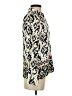 Zara Animal Print Ivory Long Sleeve Blouse Size XS - photo 4