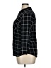 Merona 100% Rayon Plaid Black 3/4 Sleeve Button-Down Shirt Size XL - photo 5