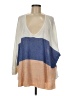Mud Pie Color Block Blue Poncho One size - photo 1