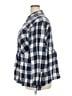 Torrid Plaid Blue Long Sleeve Button-Down Shirt Size 4X Plus (4) - photo 5