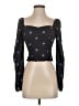 Free People Black Long Sleeve Blouse Size XS - photo 1
