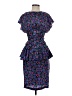 All That Jazz 100% Polyester Floral Purple Blue Cocktail Dress Size 5 - photo 1