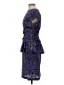 All That Jazz 100% Polyester Floral Purple Blue Cocktail Dress Size 5 - photo 5
