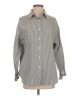 Unbranded Stripes Gray Long Sleeve Button-Down Shirt Size S - photo 1