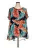 Vince Camuto Teal Short Sleeve Blouse Size 1X - photo 1