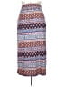I.N. Studio Print Blue Casual Skirt Size 1X - photo 2