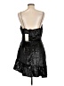 Leyden 100% Recycled Polyester Metallic Black Cocktail Dress Size L - photo 2