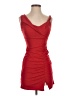 Crystal Doll Solid Red Cocktail Dress Size 3 - photo 1