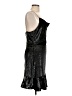 Leyden 100% Recycled Polyester Metallic Black Cocktail Dress Size L - photo 4