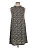 Halogen Animal Print Black Casual Dress Size XS - photo 1