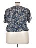 Weston 100% Polyester Blue Short Sleeve Blouse Size 3X - photo 2