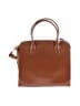 FURLA Solid Brown Leather Tote One size - photo 1