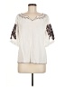 Unbranded Ivory Short Sleeve Blouse Size M (estimated) - photo 1