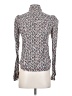 Pilcro 100% Cotton Animal Print Silver Long Sleeve Blouse Size XS - photo 2