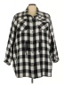 Torrid Checkered-gingham Black Coat Size 5X Plus (6) - photo 1