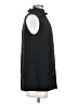 Lafayette 148 New York 100% Silk Black Sleeveless Silk Top Size S - photo 4