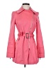 Black Rivet 100% Polyester Pink Trenchcoat Size XS - photo 1