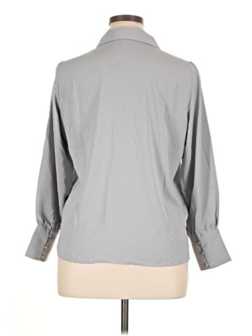 Adrianna Papell 3/4 Sleeve Button-Down Shirt (view 2)
