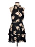 BB Dakota 100% Polyester Floral Black Cocktail Dress Size 10 - photo 1