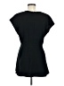Ann Taylor 100% Polyester Black Short Sleeve Top Size M - photo 2