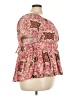 Torrid Pink Short Sleeve Blouse Size 3X Plus (3) - photo 4