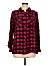 Maurices Plaid Red Long Sleeve Button-Down Shirt Size L - photo 1
