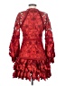 Alexis 100% Polyester Red Cocktail Dress Size S - photo 2