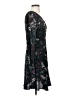 Unbranded 100% Viscose Paisley Black Cocktail Dress Size S - photo 4