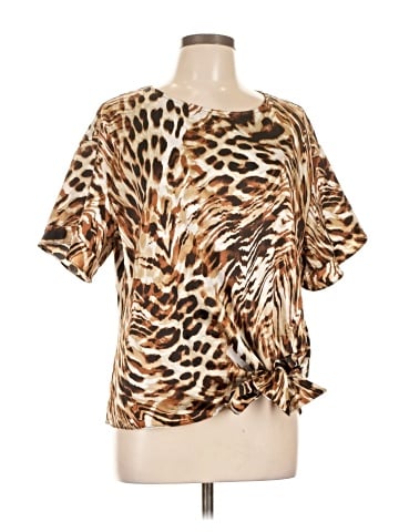 Worthington Short Sleeve Blouse (view 1)