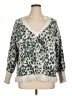 Ann Taylor LOFT Animal Print Silver Pullover Sweater Size XL - photo 1