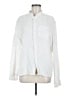 Shein Solid White Long Sleeve Button-Down Shirt Size M - photo 1