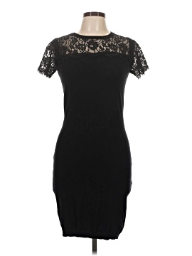 knee length dresses for ladies Ted Baker Black Long Sleeve Dress with White Collar Flare  The Hangout